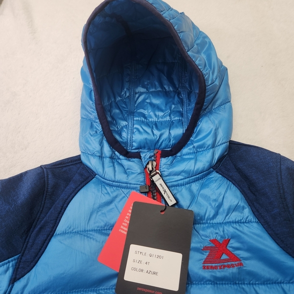 NWT ZeroXposur Kids Blue and Navy Jacket Size 4T - Picture 6 of 10